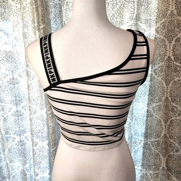 PINK Victoria Secret Women's Ultimate Logo Strap Sports Crop - Picture 6 of 8